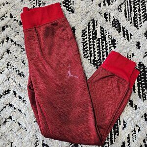 Jordan Youth Boys Red Therma-Fit Jogger Sweatpants size Medium